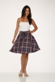 49350 Purple Plaid Skirt