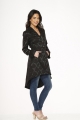 10191 Black Brocade Coat