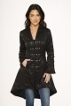 10191 Black Brocade Coat