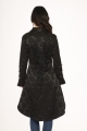 10191 Black Brocade Coat