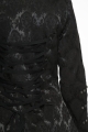 10191 Black Brocade Coat