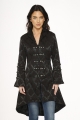 10191 Black Brocade Coat