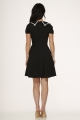 10481 Black White Trim Dress