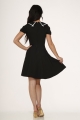 10481 Black White Trim Dress