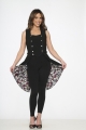 34020 Black Floral Vest