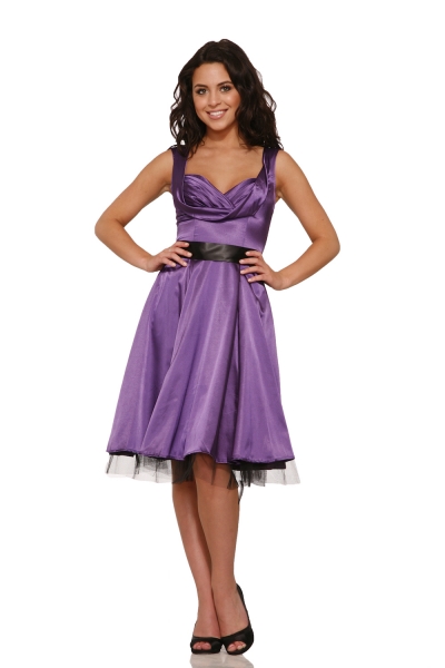 6842 Occasion Swing Dress in Purple