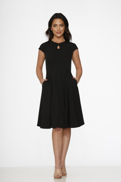 23560 Black Swing Dress